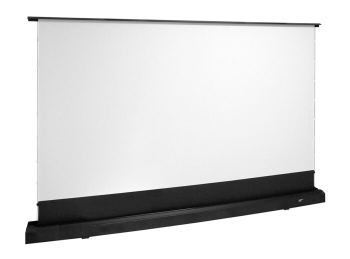 Elite Screens Kestrel Tab-Tension 3 CineWhite X, 122" Diag., 16:9 Aspect Ratio, ISF Certified 4K/8K Ultra HD Electric Floor-Rising Motorized Tab-Tensioned Front Projector Screen, FTE122H3