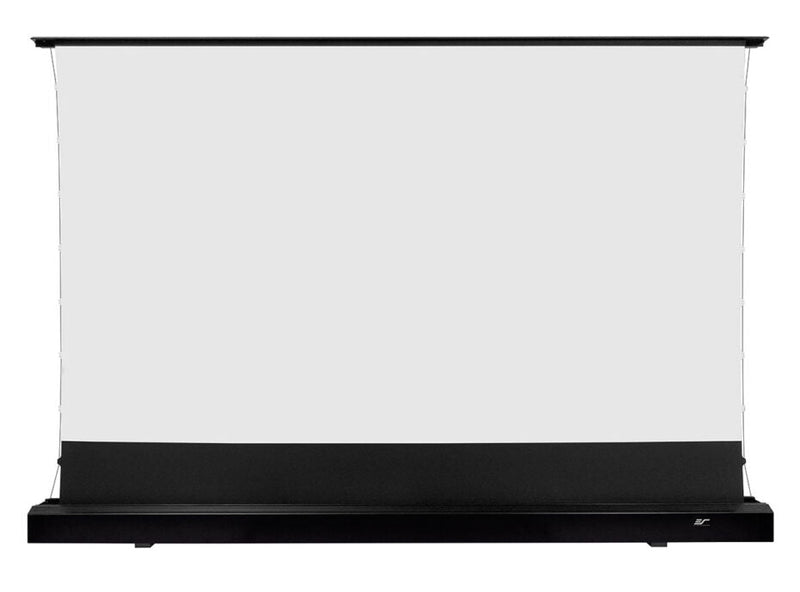 Elite Screens Kestrel Tab-Tension CineWhite, 150" Diag., 16:9 Aspect Ratio, ISF Certified 4K/8K Ultra HD Electric Floor-Rising Motorized Tab-Tensioned Front Projector Screen, FTE150H3