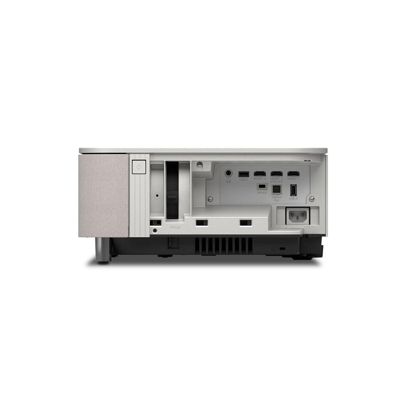 Epson LS970W LifeStudio Grand Plus 4K Ultra Short Throw Projector 4000 Lumen with built-in Bose Soundbar - White Laser TV