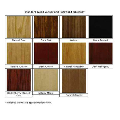 Sound-Craft SCV36-Natural Sapele Classic Series 47"H x 36"W Square Corner Lectern with Natural Sapele Wood Veneer