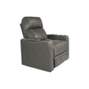 RowOne Prestige Gray Leather 2-Arm Chair Motorized