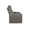 RowOne Prestige Gray Leather 2-Arm Chair Motorized