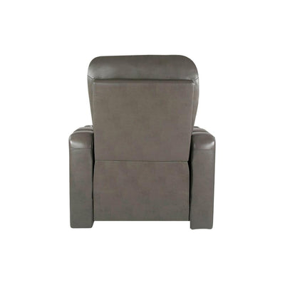 RowOne Prestige Gray Leather 2-Arm Chair Motorized