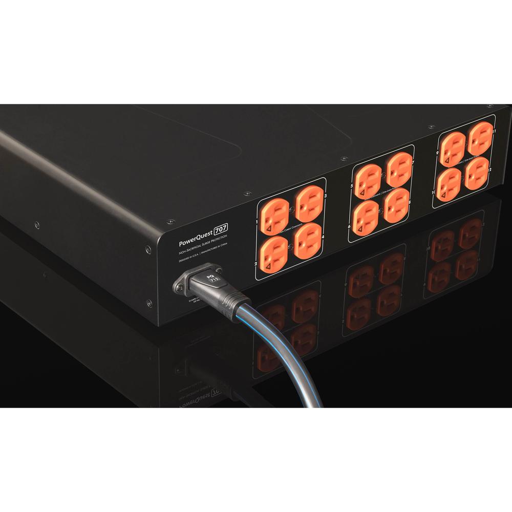 AudioQuest PQ707NA PowerQuest 707 12-Outlet Power Conditioner & Non-Sacrificial Surge Protector