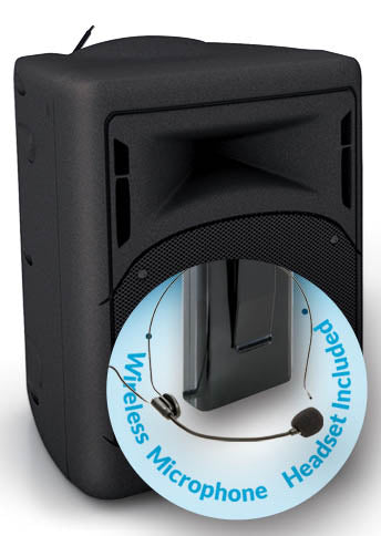 Oklahoma Sound 40 Watt Wireless PA System w/ Wireless Headset Mic