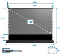 Spectra Projection Equinox 133" Motorized Floor Rising ALR screen for Ultra Short Throw Projectors UST Ambient Light Rejecting