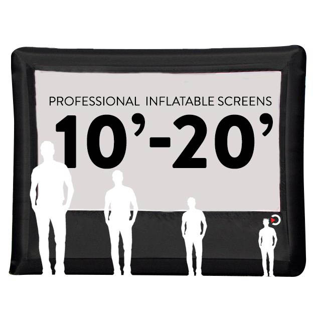 Elite Outdoor Movies Professional 13' Front/Rear Outdoor Inflatable Pr ...