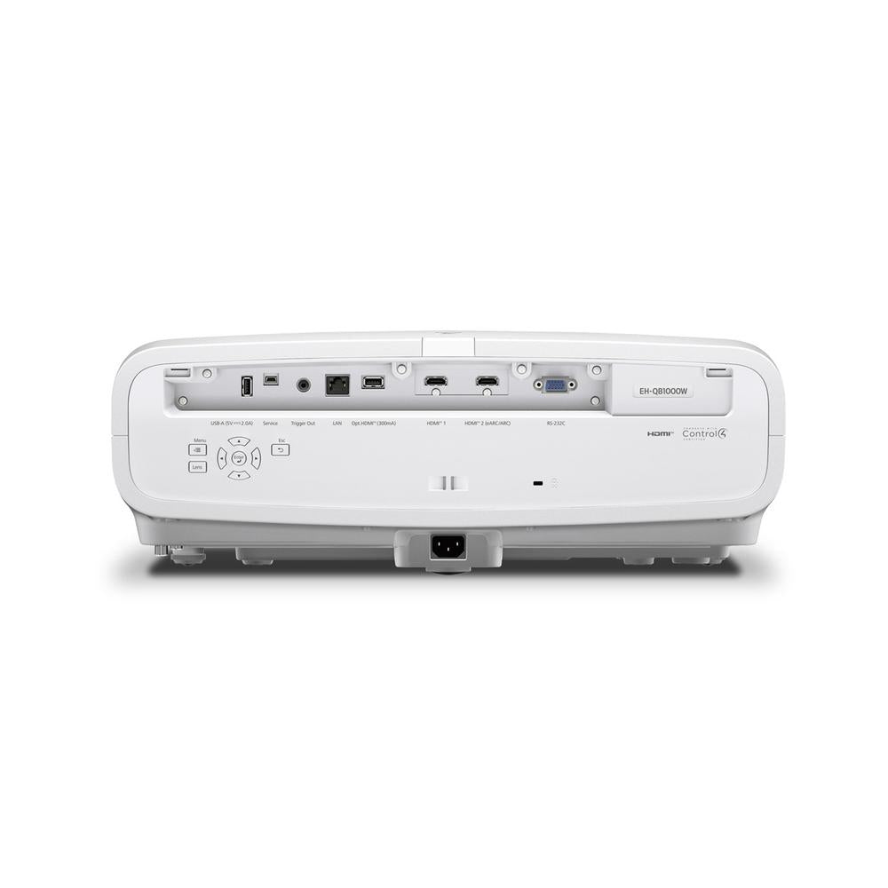 Epson QB1000W 4K Home Theater Laser Projector with 3300 Lumens - White