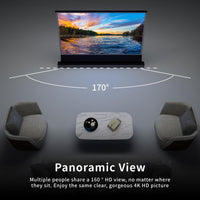Vividstorm Motorized Floor Rising ALR Projector Screen for Ultra Short Throw Projectors 110 Inch - VSDSTUST110H
