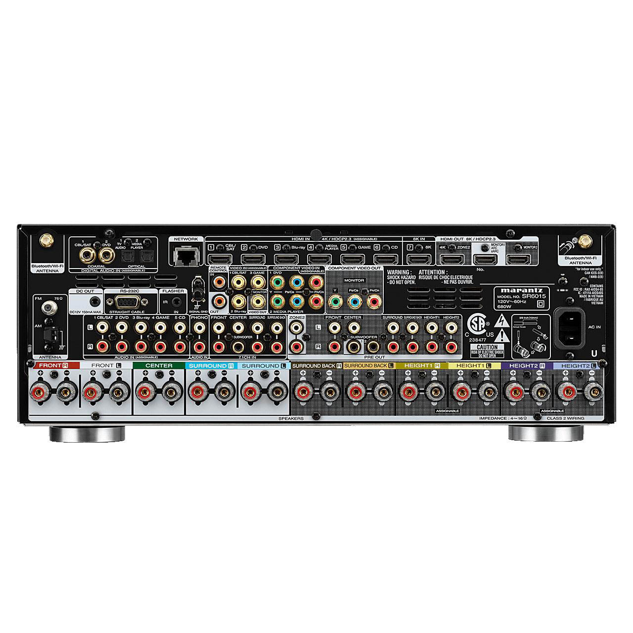 (nex)[marantz] SR6015/AVアンプ Marantz SR6015 9.2-channel home theater receiver with Dolby Atmos