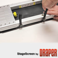 Draper 383568 StageScreen (Black) 414 diag. (202.5x360) - HDTV [16:9] - CineFlex CH1200V 1.2 Gain