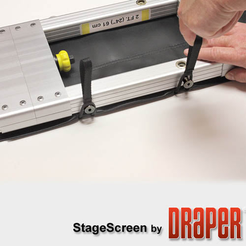 Draper 383567 StageScreen (Black) 331 diag. (162x288) - HDTV [16:9] - CineFlex CH1200V 1.2 Gain