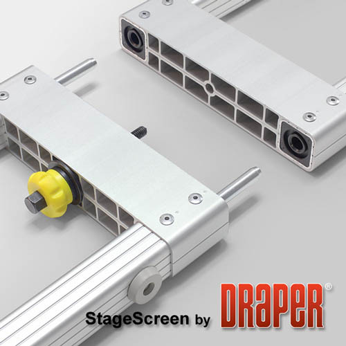 Draper 383568 StageScreen (Black) 414 diag. (202.5x360) - HDTV [16:9] - CineFlex CH1200V 1.2 Gain