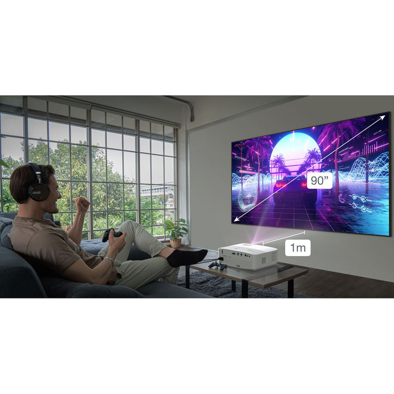 Optoma UHD35STx 4K UHD Short Throw Home And Gaming Projector 3600 Lumens | 240Hz Refresh Rate | 4.2ms Lag Time