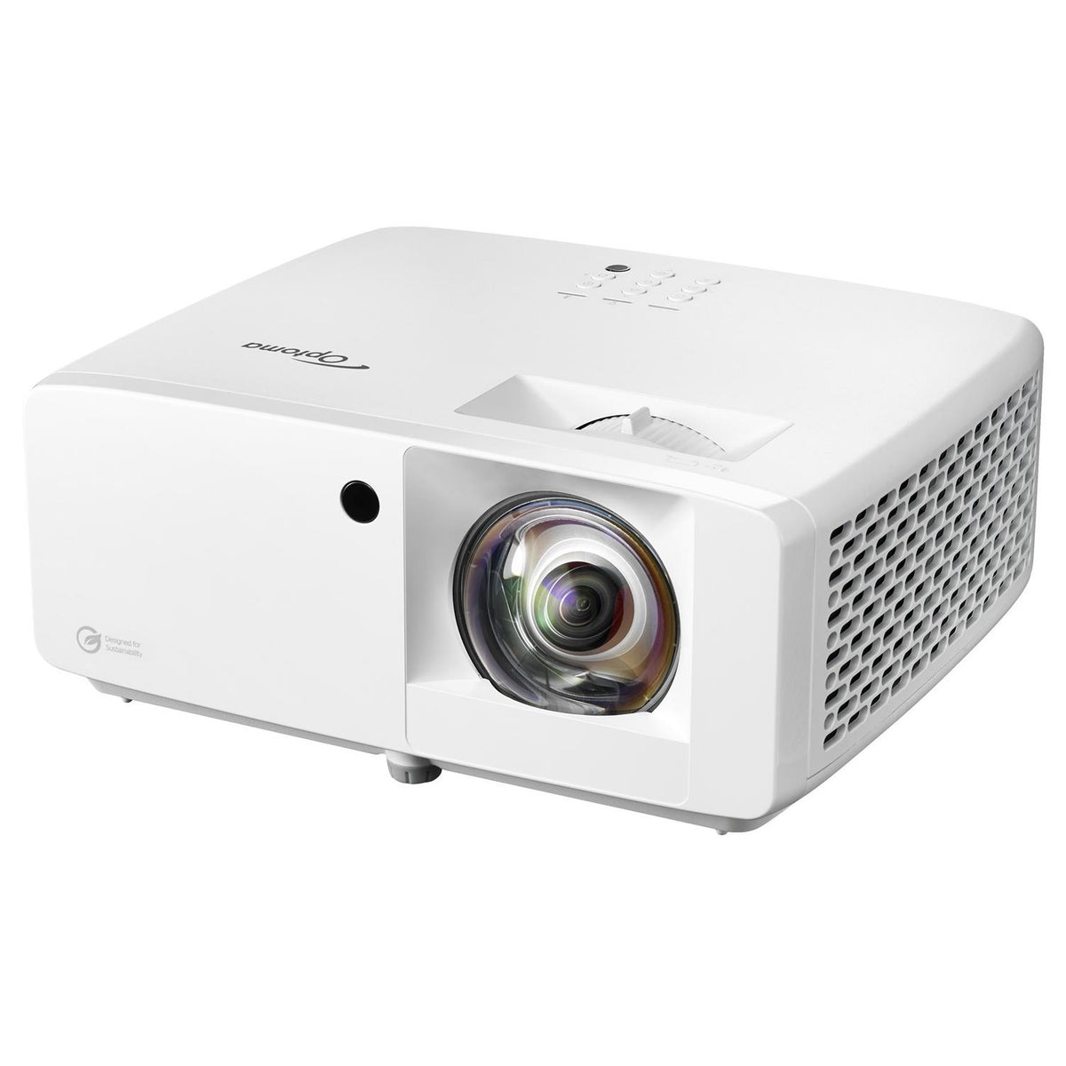 Optoma UHZ35ST Compact 4K Short Throw Laser Projector Eco-Friendly Design 3500 Lumens