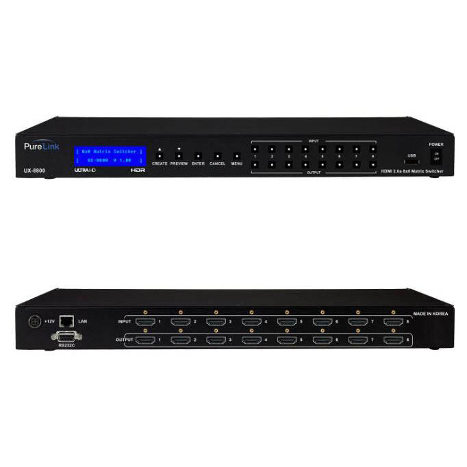 PureLink UX-8800 8X8 4K HDMI Matrix Switcher
