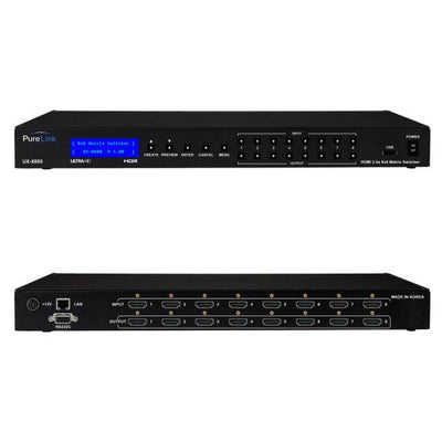 PureLink UX-8800 8X8 4K HDMI Matrix Switcher with HDCP 2.2