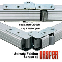 Draper 241037 Ultimate Folding Screen with Heavy-Duty Legs 132 diag. (64x115) - HDTV [16:9]