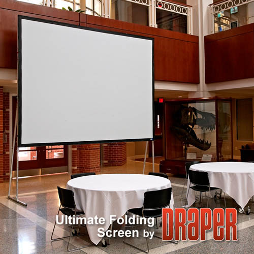 Draper 241037 Ultimate Folding Screen with Heavy-Duty Legs 132 diag. (64x115) - HDTV [16:9]