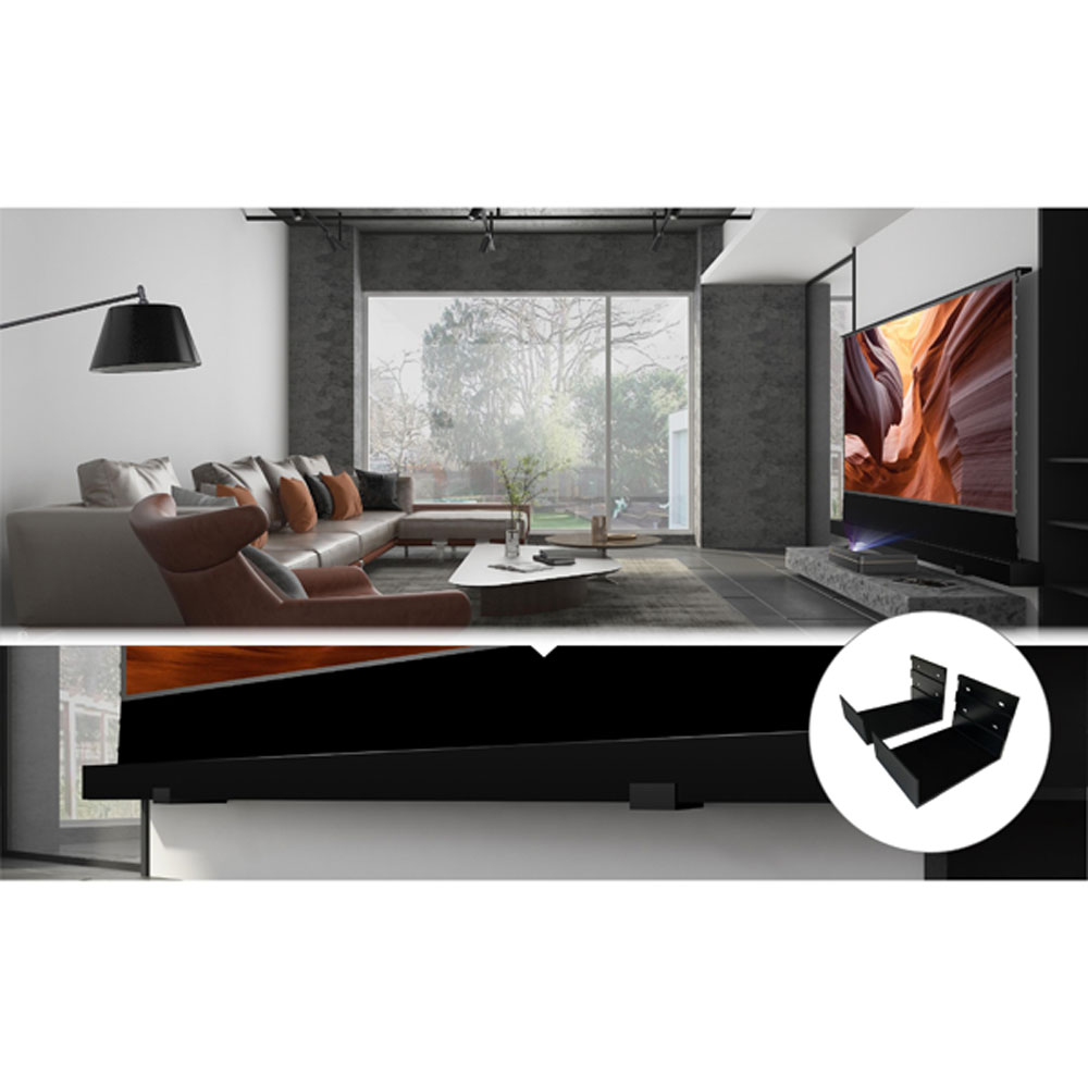 Vividstorm Wall Brackets for Motorized Floor Rising ALR Projector Screen - Black