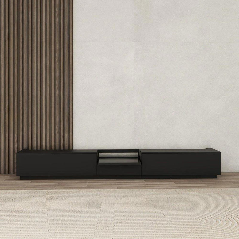Vividstorm VC69BL100B-LC Berlin Leica Cine 1 Edition Motorized UST Laser TV Cabinet - Black