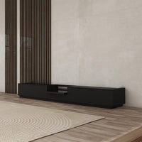 Vividstorm VC69BL100B-LC Berlin Leica Cine 1 Edition Motorized UST Laser TV Cabinet - Black