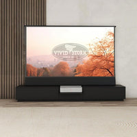 Vividstorm VC69BL100B-LC Berlin Leica Cine 1 Edition Motorized UST Laser TV Cabinet - Black