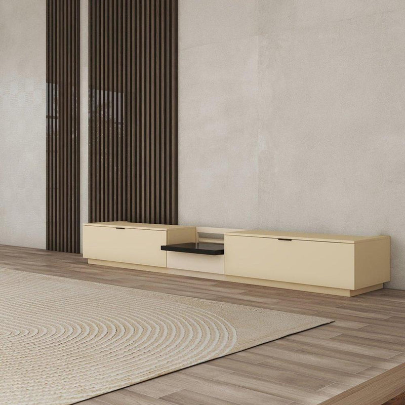 Vividstorm VC69BL100K-LC Berlin Leica Cine 1 Edition Motorized UST Laser TV Cabinet - Oak