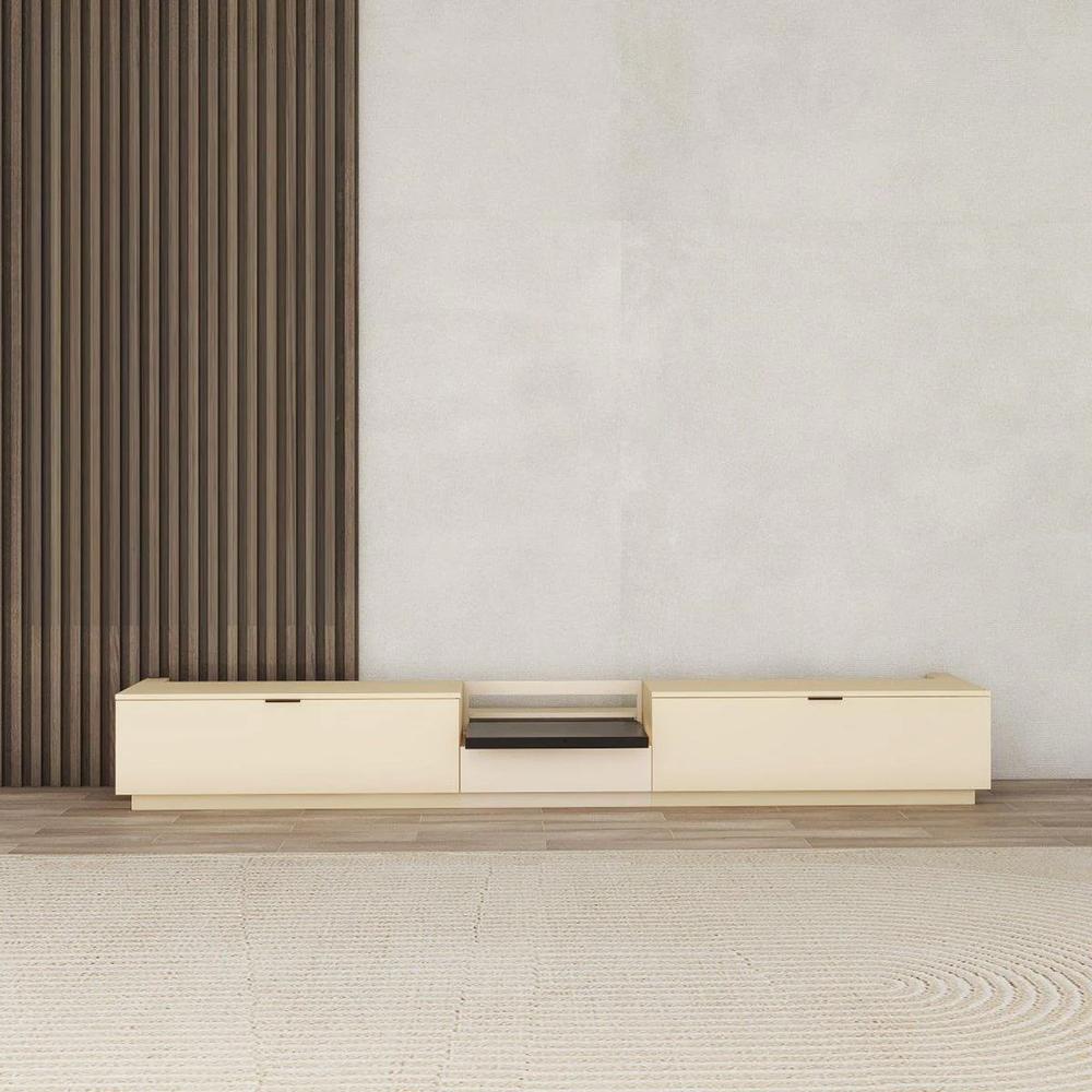 Vividstorm VC69BL100K-LC Berlin Leica Cine 1 Edition Motorized UST Laser TV Cabinet - Oak