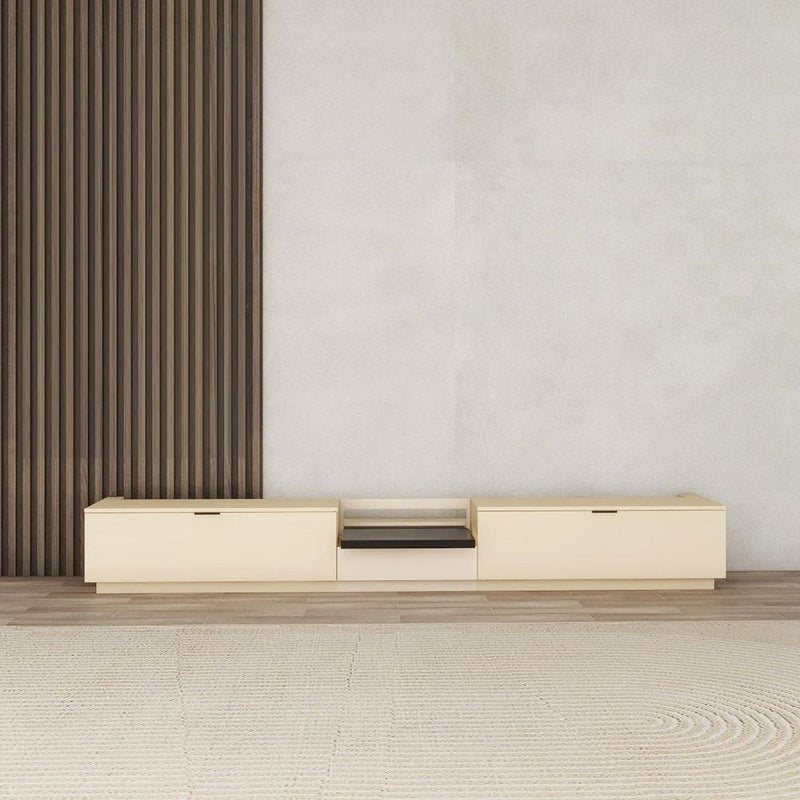Vividstorm VC69BL100K-LC Berlin Leica Cine 1 Edition Motorized UST Laser TV Cabinet - Oak