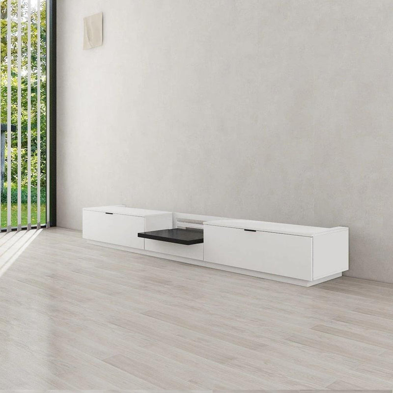 Vividstorm VC69BL100W-EP Berlin Epson Edition Motorized UST Laser TV Cabinet - White