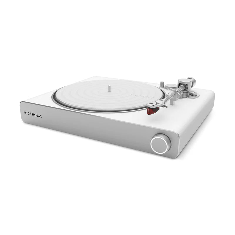 Victrola VPT-3000 Stream Pearl Wifi and Bluetooth Turntable (works with Sonos) - White/Silver