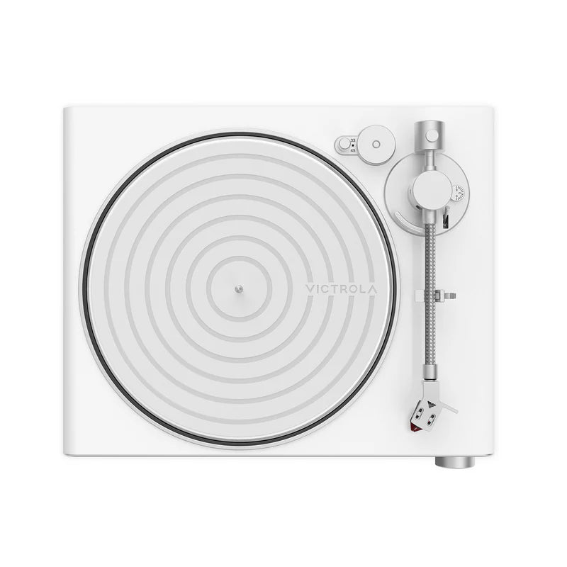 Victrola VPT-3000 Stream Pearl Wifi and Bluetooth Turntable (works with Sonos) - White/Silver