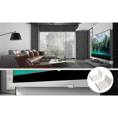 Vividstorm Wall Brackets for Motorized Floor Rising ALR Projector Screen - White