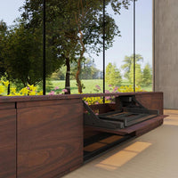 Vividstorm VC12VN100N Vienna Motorized UST Laser TV Cabinet - Walnut