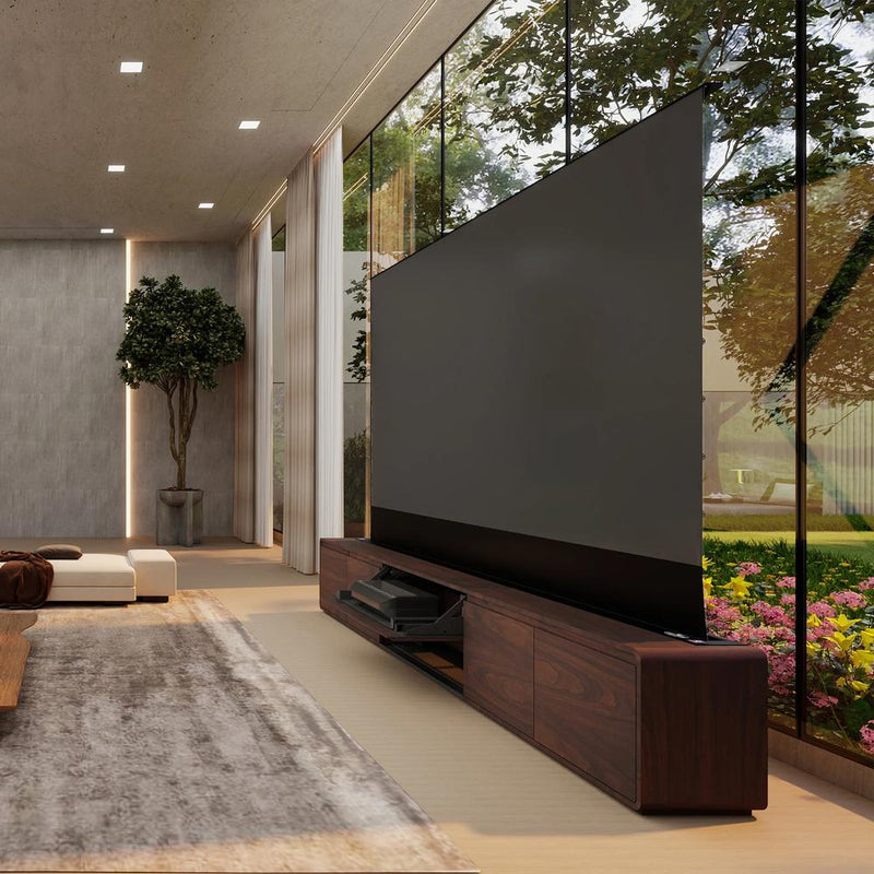 Vividstorm VC12VN100N Vienna Motorized UST Laser TV Cabinet - Walnut