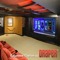 Draper 255044 Edgeless Clarion 109 diag. (58x92) - Widescreen [16:10] - Grey XH600V 0.6 Gain