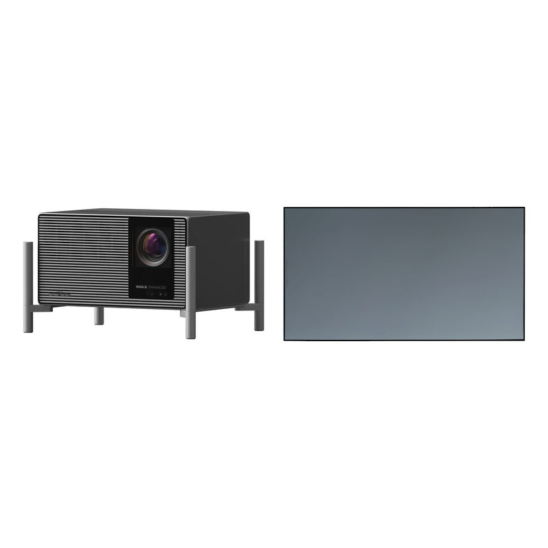 XGIMI TITAN Noir Max + Spectra Projection Element Gray 150" Fixed Frame Screen Bundle