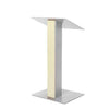 Produits Urbann Inc Y5T4-V15 Contemporary Unfinished Wood and Aluminum Full Floor Lectern
