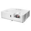 Optoma ZU606TST-W WUXGA Professional Installation Short Throw Laser Projector with 6000 Lumens