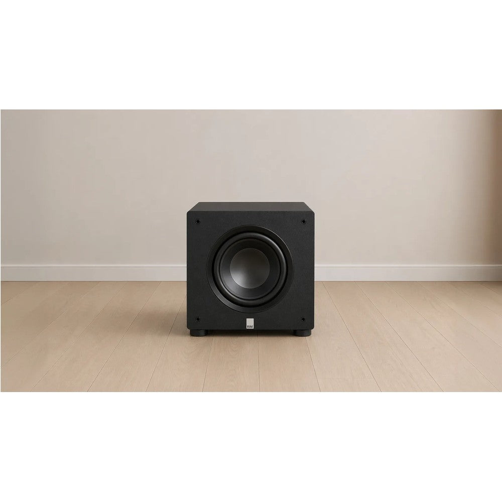 ELAC Varro PS350-BK Premium 12" powered subwoofer with Bluetooth app control and Auto EQ