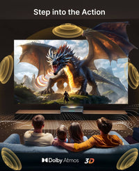 Nexigo Aurora Pro MKII 4K Triple Laser Ultra Short Throw Projector 2400 Lumens PJ92 MKII