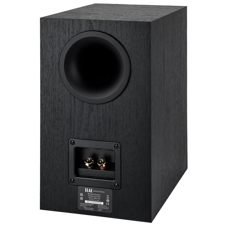 ELAC DEBUT 3.0 - 6.5" Bookshelf Speakers (Black) DB63-BK - (Pair)