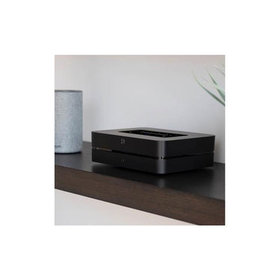 Bluesound POWERNODE Streaming music player with built-in stereo amplifier, Wi-Fi, Bluetooth and Apple AirPlay 2 (Black)