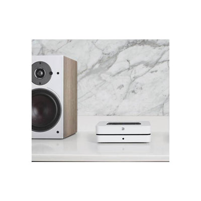 Bluesound POWERNODE Streaming music player with built-in stereo amplifier, Wi-Fi, Bluetooth and Apple AirPlay 2 (White)