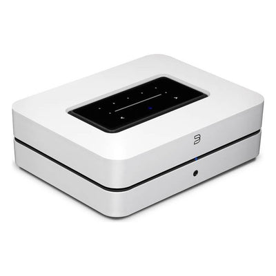 Bluesound POWERNODE Streaming music player with built-in stereo amplifier, Wi-Fi, Bluetooth and Apple AirPlay 2 (White)