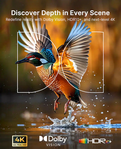 Nexigo Aurora Pro MKII 4K Triple Laser Ultra Short Throw Projector 2400 Lumens PJ92 MKII