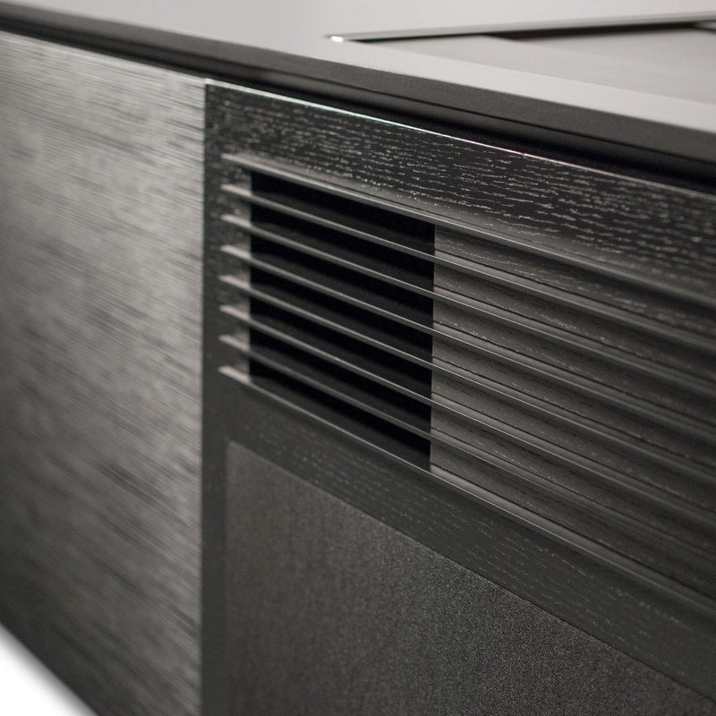 Salamander Designs Chicago 245 Cabinet for integrated Hisense L9Q UST Projector - Black Oak - C2/HSE1UST/245CH/BK
