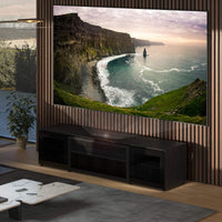 Salamander Designs Oslo 245 Cabinet for integrated Hisense L9Q UST Projector - Black Glass - C2/HSE1/UST/245OS/BK