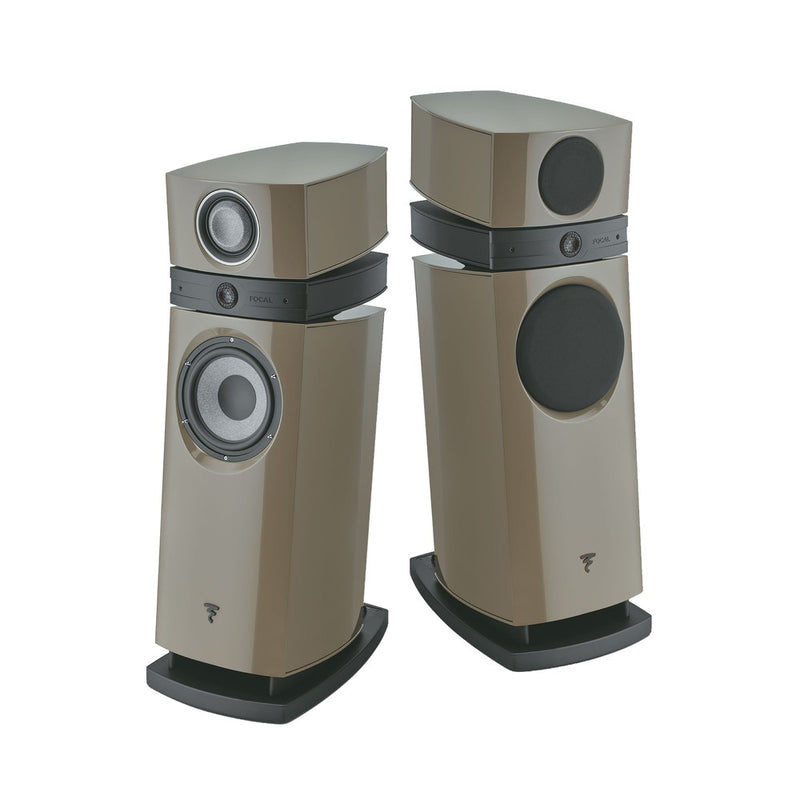 Focal Scala Utopia EVO M High-End 3-Way Floorstanding Hi-Fi Speaker (Warm Taupe High Gloss)